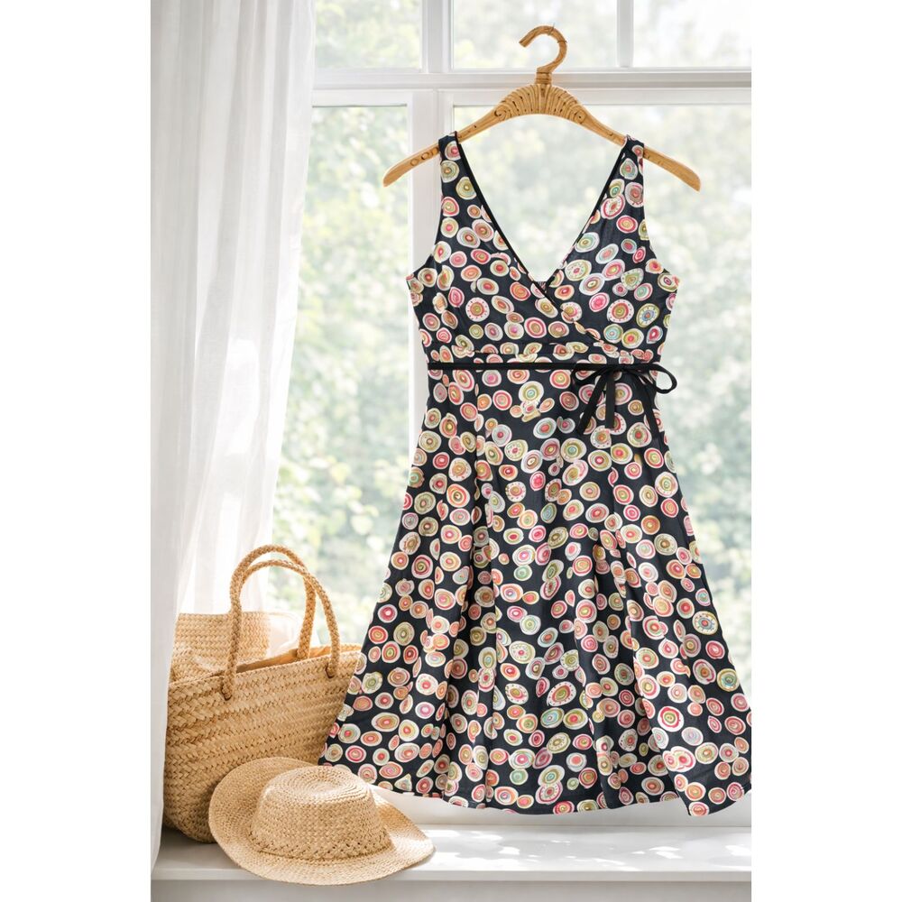 Becky & Max Colorful  Print Sundress – Retro Y2K StyleSummer Dress Size 6